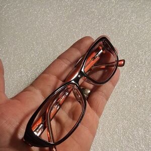 Warby Parker Stylish Black and Red Glasses